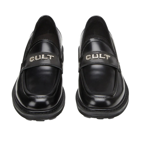 Mocassino Donna in pelle spazzolata, con suola in gomma e targhetta logo